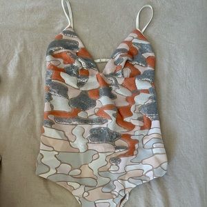 La Perla Make Love Sequin One Piece Swimsuit